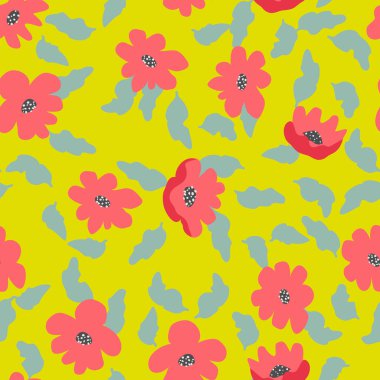 Küçük saf çiçekler kusursuz desen. Kaotik düzen. Özgürlük tarzında yaz modasına uygun çiçek geçmişi. Tekstil, duvar kağıdı, yüzey, baskı, hediye paketi, hatıra defteri, dekupaj