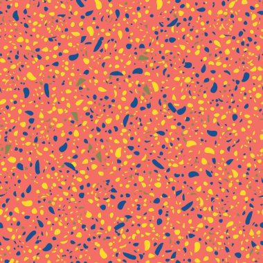   Kusursuz soyut terrazzo deseni. Tekstil veya kitap kapakları için yaratıcı illüstrasyon, imalat, duvar kağıtları, baskı, hediye paketi, döşeme