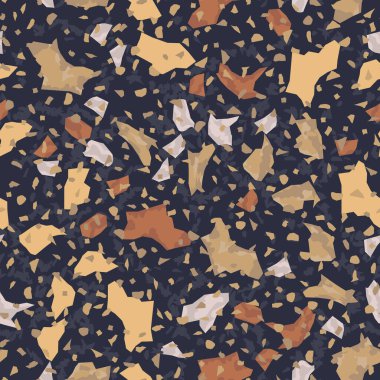   Kusursuz soyut terrazzo deseni. Tekstil veya kitap kapakları için yaratıcı illüstrasyon, imalat, duvar kağıtları, baskı, hediye paketi, döşeme