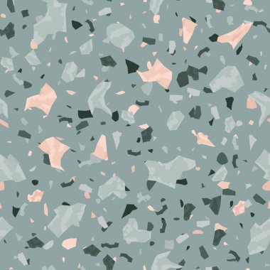   Kusursuz soyut terrazzo deseni. Tekstil veya kitap kapakları için yaratıcı illüstrasyon, imalat, duvar kağıtları, baskı, hediye paketi, döşeme
