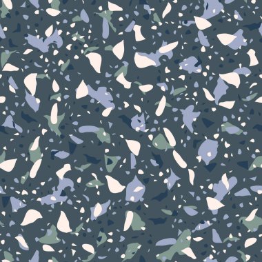  Kusursuz soyut terrazzo deseni. Tekstil veya kitap kapakları için yaratıcı illüstrasyon, imalat, duvar kağıtları, baskı, hediye paketi, döşeme
