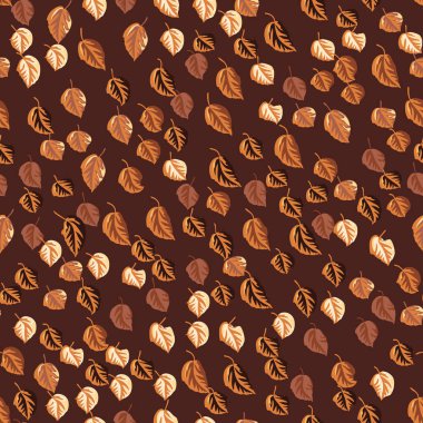  Sonbahar yapraklarının eko baskısı. Kusursuz çiçek deseni. Kumaş, kumaş tasarımı, kapaklar, imalat, duvar kağıtları, baskı, hediye paketi ve yapıştırma kitabı için basit bir arkaplan.