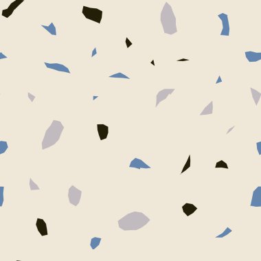  Kusursuz soyut terrazzo deseni. Tekstil veya kitap kapakları için yaratıcı illüstrasyon, imalat, duvar kağıtları, baskı, hediye paketi, döşeme
