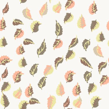  Sonbahar yapraklarının eko baskısı. Kusursuz çiçek deseni. Kumaş, kumaş tasarımı, kapaklar, imalat, duvar kağıtları, baskı, hediye paketi ve yapıştırma kitabı için basit bir arkaplan.