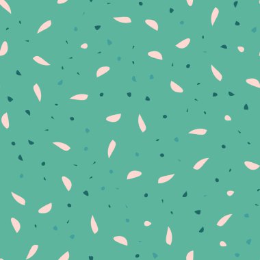  Kusursuz soyut terrazzo deseni. Tekstil veya kitap kapakları için yaratıcı illüstrasyon, imalat, duvar kağıtları, baskı, hediye paketi, döşeme