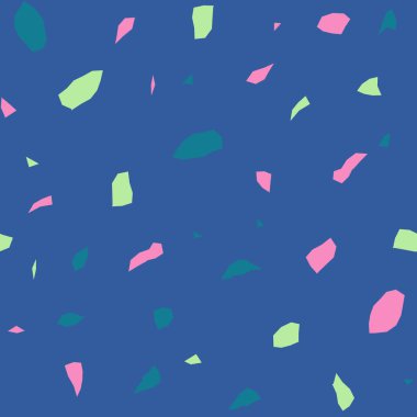  Kusursuz soyut terrazzo deseni. Tekstil veya kitap kapakları için yaratıcı illüstrasyon, imalat, duvar kağıtları, baskı, hediye paketi, döşeme