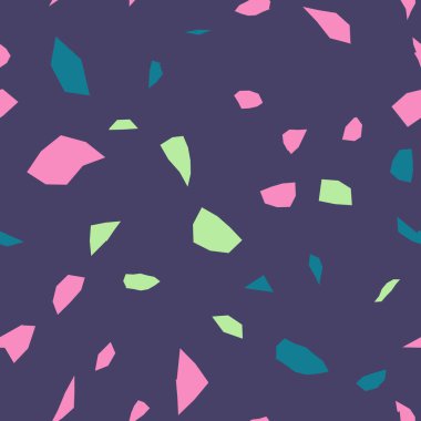  Kusursuz soyut terrazzo deseni. Tekstil veya kitap kapakları için yaratıcı illüstrasyon, imalat, duvar kağıtları, baskı, hediye paketi, döşeme