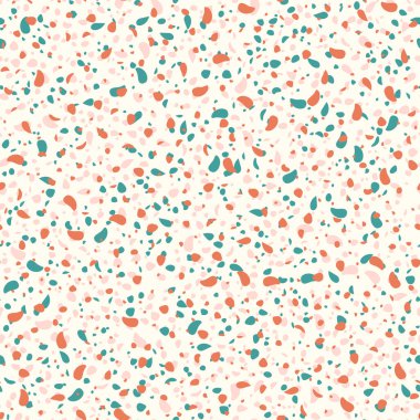  Kusursuz soyut terrazzo deseni. Tekstil veya kitap kapakları için yaratıcı illüstrasyon, imalat, duvar kağıtları, baskı, hediye paketi, döşeme