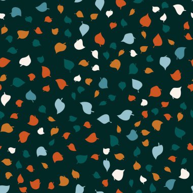  Sonbahar yapraklarının eko baskısı. Kusursuz çiçek deseni. Kumaş, kumaş tasarımı, kapaklar, imalat, duvar kağıtları, baskı, hediye paketi ve yapıştırma kitabı için basit bir arkaplan.