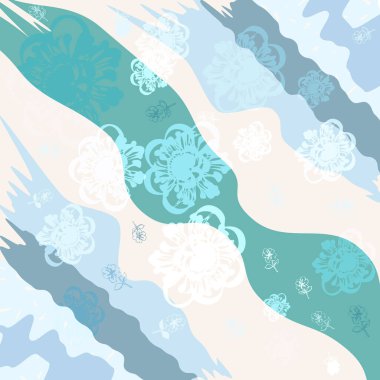 Fular çiçek desenli. Bandana, pareo, yastık, ev yapımı tekstil. Şal izi, tekstil için tropikal arkaplan