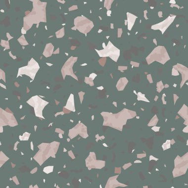  Kusursuz soyut terrazzo deseni. Tekstil veya kitap kapakları için yaratıcı illüstrasyon, imalat, duvar kağıtları, baskı, hediye paketi, döşeme