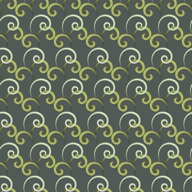  Art Nouveau tarzı. Duvar kağıdı için tasarım çalışması 