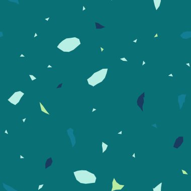  Kusursuz soyut terrazzo deseni. Tekstil veya kitap kapakları için yaratıcı illüstrasyon, imalat, duvar kağıtları, baskı, hediye paketi, döşeme