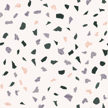  Kusursuz soyut terrazzo deseni. Tekstil veya kitap kapakları için yaratıcı illüstrasyon, imalat, duvar kağıtları, baskı, hediye paketi, döşeme