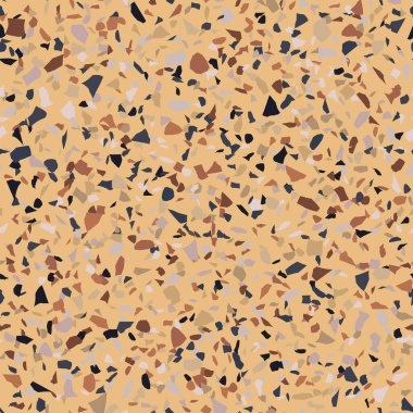  Kusursuz soyut terrazzo deseni. Tekstil veya kitap kapakları için yaratıcı illüstrasyon, imalat, duvar kağıtları, baskı, hediye paketi, döşeme