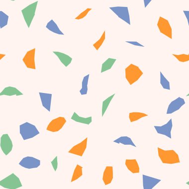  Kusursuz soyut terrazzo deseni. Tekstil veya kitap kapakları için yaratıcı illüstrasyon, imalat, duvar kağıtları, baskı, hediye paketi, döşeme