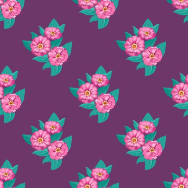 Küçük bahçe çiçekleri içinde kusursuz parlak desenler. Millefleur. Tekstil, duvar kağıdı, kapaklar, yüzey, baskı, hediye paketi, hatıra defteri, dekupaj