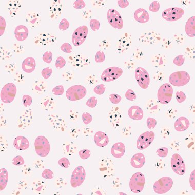  Kusursuz soyut terrazzo deseni. Tekstil veya kitap kapakları için yaratıcı illüstrasyon, imalat, duvar kağıtları, baskı, hediye paketi, döşeme