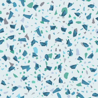  Kusursuz soyut terrazzo deseni. Tekstil veya kitap kapakları için yaratıcı illüstrasyon, imalat, duvar kağıtları, baskı, hediye paketi, döşeme