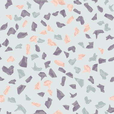  Kusursuz soyut terrazzo deseni. Tekstil veya kitap kapakları için yaratıcı illüstrasyon, imalat, duvar kağıtları, baskı, hediye paketi, döşeme