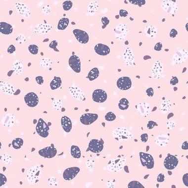  Kusursuz soyut terrazzo deseni. Tekstil veya kitap kapakları için yaratıcı illüstrasyon, imalat, duvar kağıtları, baskı, hediye paketi, döşeme