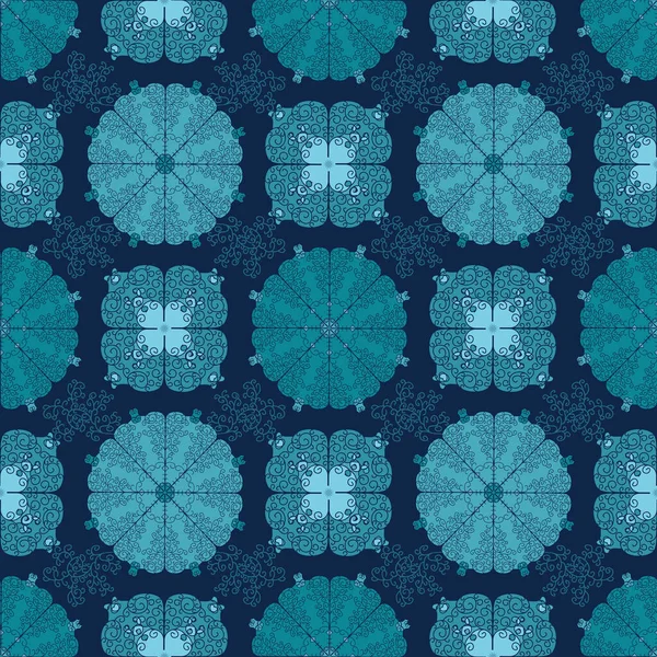 Modèle Mandala Sans Couture Pour Tissu Conception Tissu Papier Peint — Image vectorielle