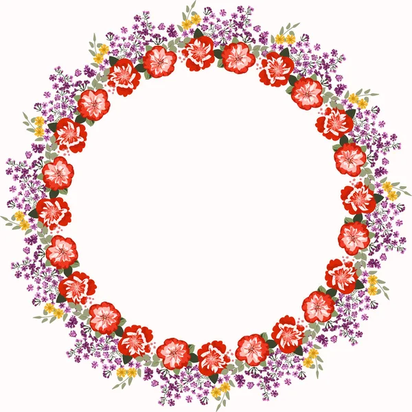 Delicioso Patrón Sin Costuras Con Pequeñas Flores Brillantes Lindas Orden — Vector de stock