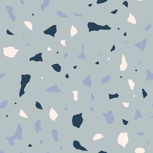 Terrazzo Πάτωμα Διάνυσμα Αδιάλειπτη Μοτίβο Υφή Δαπέδου Αποτελούμενη Από Διαφορετικό — Διανυσματικό Αρχείο