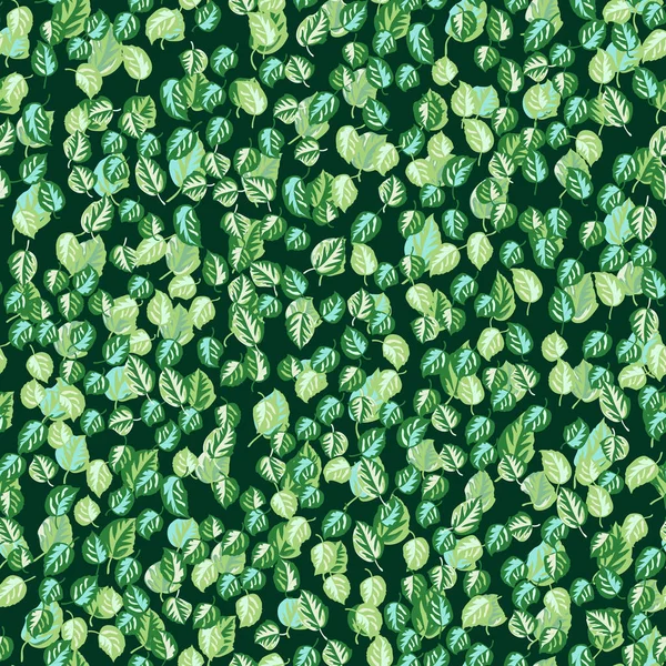 秋の葉からのエコプリント 白樺の葉にシームレスな花模様 布のデザイン カバー ギフトラップやスクラップブッキングのための自然シンプルな背景 — ストックベクタ