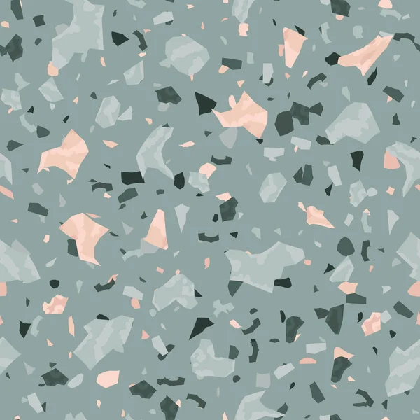 Padrão Terrazzo Abstrato Sem Costura Ilustração Criativa Para Têxteis Capas — Vetor de Stock