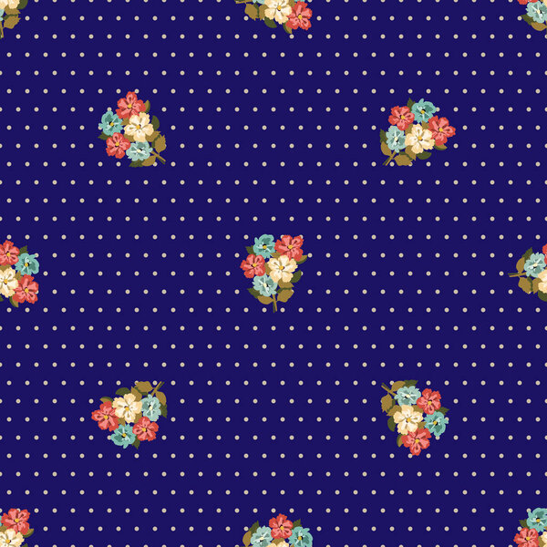 Винтажный рисунок кормушки в маленьких цветках. Миллфлёры. Цветочные сладкий бесшовный фон для текстиля, хлопчатобумажной ткани, обложки, обои, печать, подарочная упаковка и скрапбукинг.