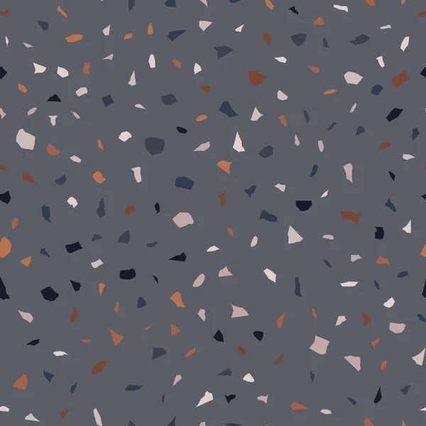 Sömlös Abstrakt Terrazzo Mönster Kreativ Illustration För Textil Eller Bokomslag — Stock vektor