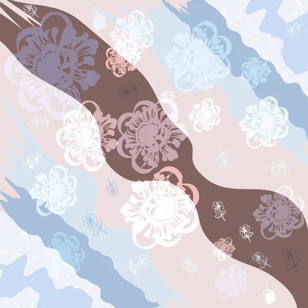 Schal Mit Blumenmuster Bandana Pareo Kopfkissen Heimtextildesign Tropischer Hintergrund Für — Stockvektor