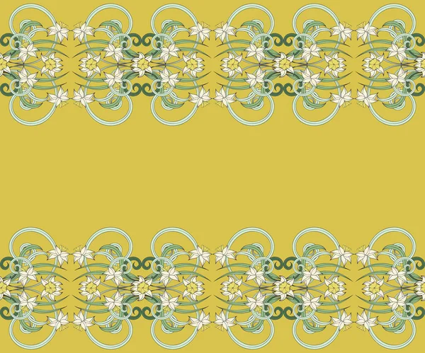 Modèle Style Art Nouveau Création Art Pour Les Fonds Écran — Image vectorielle