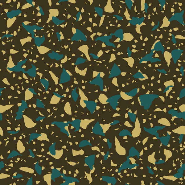 Abstrakter Konfetti Hintergrund Nahtloses Terrazzo Muster — Stockvektor