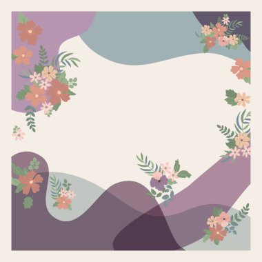 Fular çiçek desenli. Bandana, pareo, yastık, ev yapımı tekstil. Şal izi, tekstil, kapaklar için soyut arkaplan