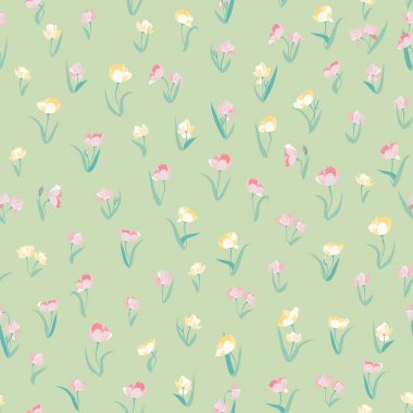 Karmaşık katmanlı çiçek desenli küçük dogroses çiçekleri. Moda Millefleur 'ları. Moda baskıları için zarif bir şablon.