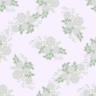 Antika halk çiçekleriyle kusursuz bitki deseni. Pejmürde şık millefleurlar. Tekstil, duvar kağıdı, kapaklar için çiçek arkaplanı, yüzey, baskı, paket, kupür defteri, dekupaj.