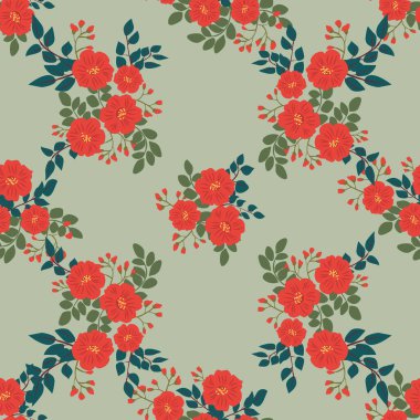 Küçük çiçeklerdeki kusursuz desen. Taşra tarzı millefleurlar. Tekstil, duvar kâğıdı, şablon dolguları, kapaklar, yüzey, baskı, hediye paketi, hatıra defteri, dekupaj. Düzenli düzen.