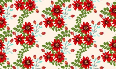 Antika halk çiçekleriyle kusursuz bitki deseni. Pejmürde şık millefleurlar. Tekstil, duvar kağıdı, kapaklar için çiçek arkaplanı, yüzey, baskı, paket, kupür defteri, dekupaj.