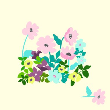  Fular çiçek desenli. Bandana, pareo, yastık, ev yapımı tekstil. Şal izi, tekstil, kapaklar, yastık, peçete, başörtüsü için sevimli bir arkaplan