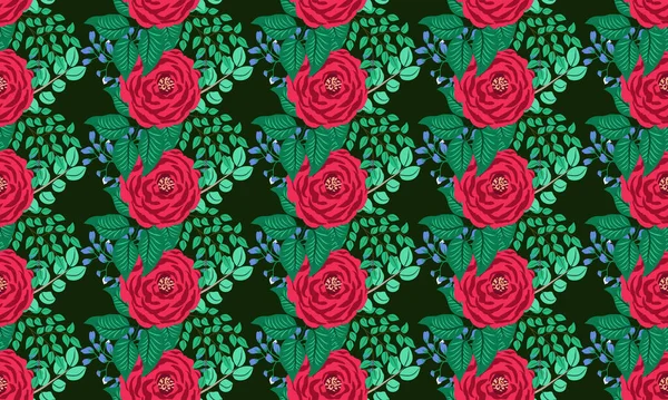 Gestreept Bloemenpatroon Mooie Print Voor Thuis Textiel Wallpapers Covers Productie — Stockvector