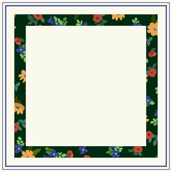 Foulard Motif Floral Bandana Pareo Oreiller Design Textile Maison Fond — Image vectorielle