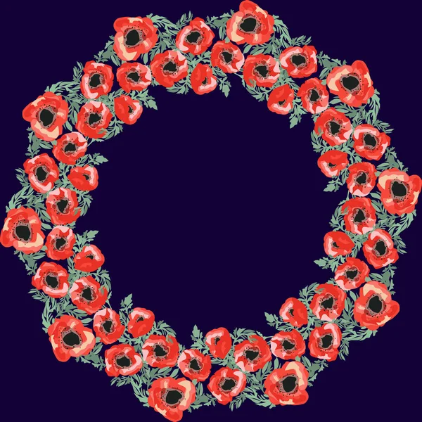 Naadloos Patroon Kleine Mooie Bloemen Poppy Boeketten Regelmatige Bestelling Millefleurs — Stockvector