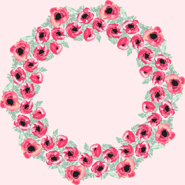 Seamless Pattern Small Pretty Flowers Poppy Bouquets Regular Order Millefleurs — Stock Vector