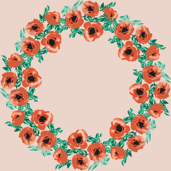 Naadloos Patroon Kleine Mooie Bloemen Poppy Boeketten Regelmatige Bestelling Millefleurs — Stockvector