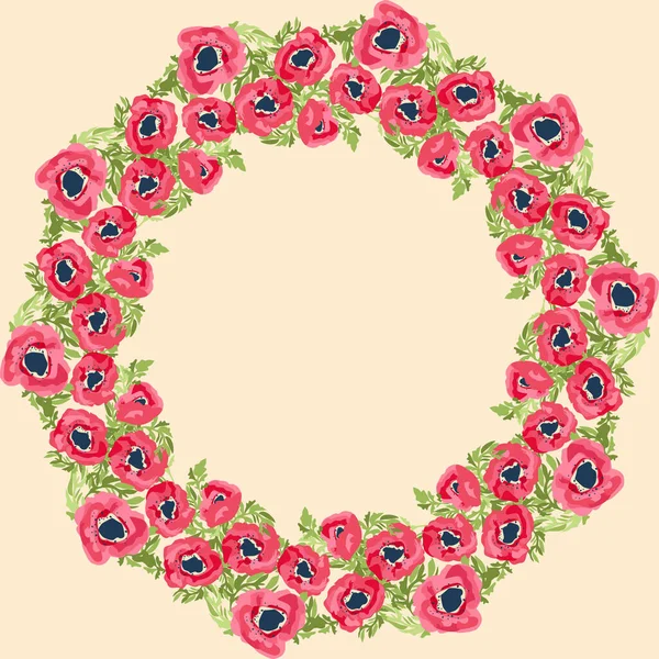 Naadloos Delicate Patroon Van Papaver Bloemen Zomer Bloemen Bloemen Diagonaal — Stockvector