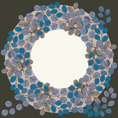   Modern tarz. Çiçekli orman eşarp izi, tekstil, kapaklar, yüzey, hatıra defteri, dekupaj için güzel bir sınır. Bandana, şal, tesettür tasarımı