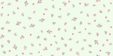  Mallow 'un küçük güzel çiçeğindeki basit şirin desen. Özgürlük tarzı. Tekstil veya kitap kapakları, imalat, duvar kağıtları, baskı, hediye paketi ve yapıştırma kitabı için çiçeksiz arka plan.