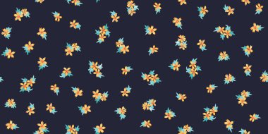 Mallow 'un küçük güzel çiçeğindeki basit şirin desen. Özgürlük tarzı. Tekstil veya kitap kapakları, imalat, duvar kağıtları, baskı, hediye paketi ve yapıştırma kitabı için çiçeksiz arka plan.